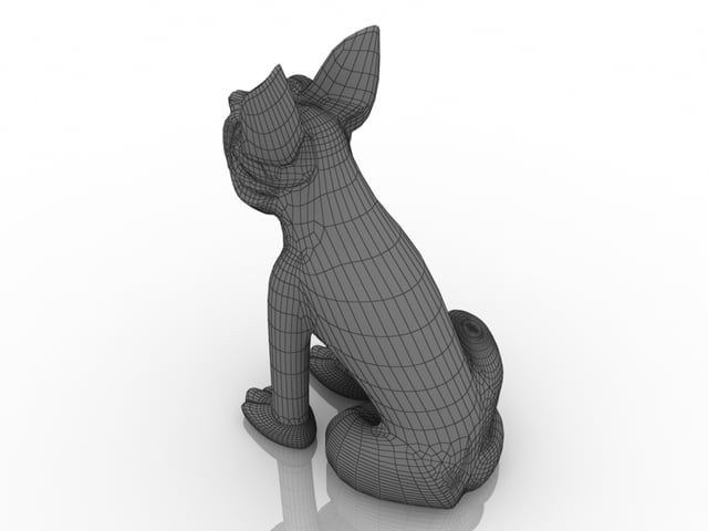 3d модель - Статуэтка собаки скачать