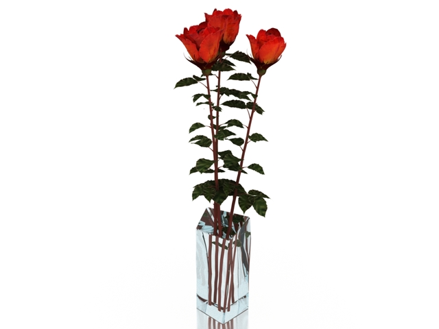 3d модель - Розы