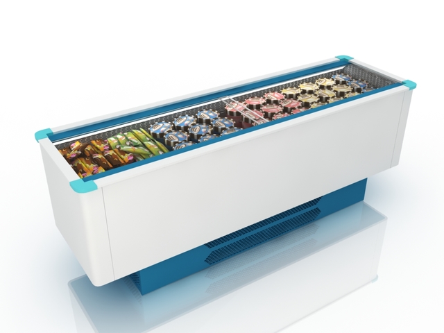 3d модель - Торговый холодильник