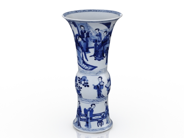 3d модель - Китайская фарфоровая ваза