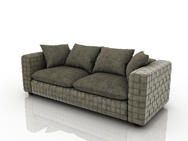Модель дивана в 3d max