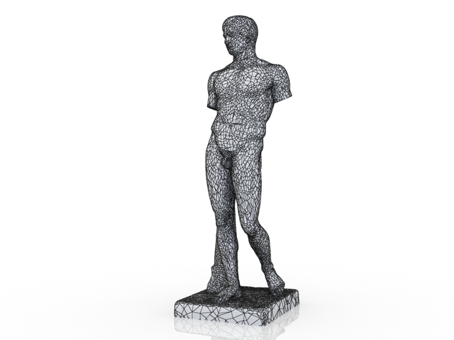 3d модель - Статуя копьеносца