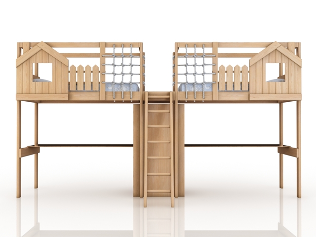 3d модель - Детская кровать