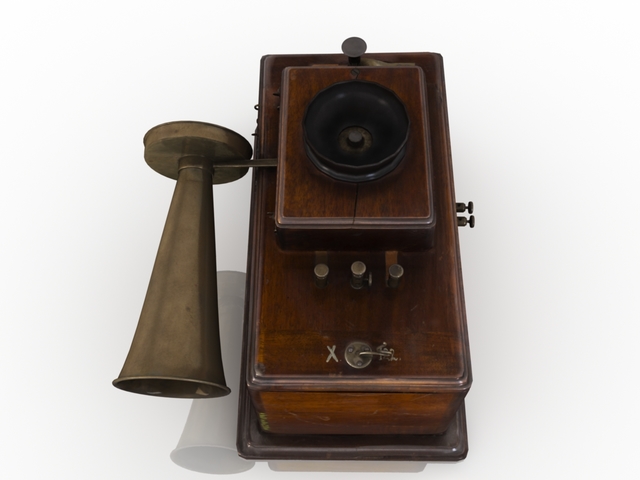 3d модель - Старинный телефон
