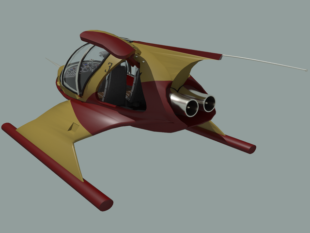 3d модель - спускаемая капсула Заря 1